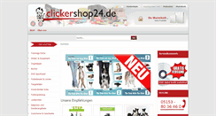 Desktop Screenshot of clickershop24.de