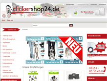 Tablet Screenshot of clickershop24.de